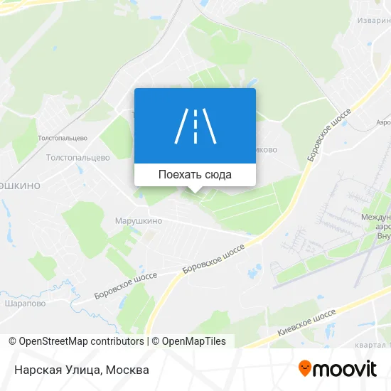 Карта Нарская Улица