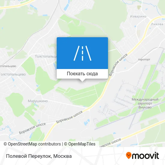Карта Полевой Переулок