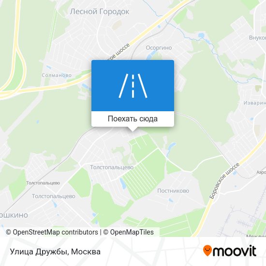 Карта Улица Дружбы