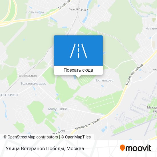 Карта Улица Ветеранов Победы