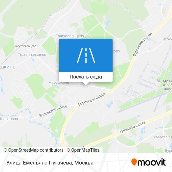 Карта Улица Емельяна Пугачёва
