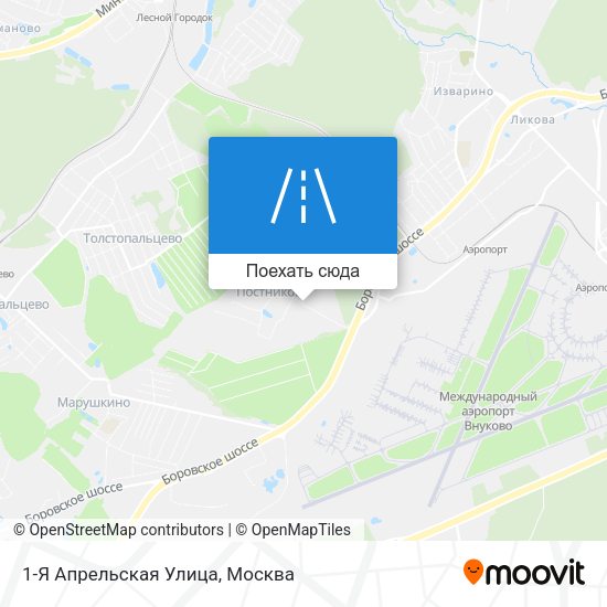 Карта 1-Я Апрельская Улица