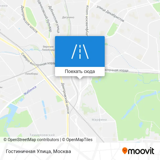 Карта Гостиничная Улица