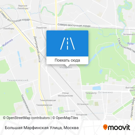 Карта Большая Марфинская Улица