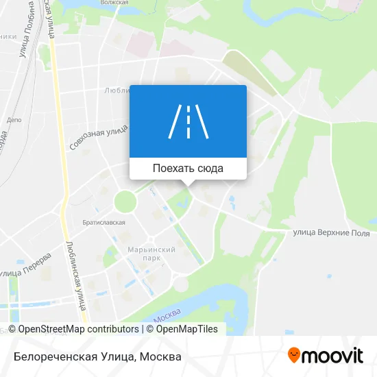 Карта Белореченская Улица