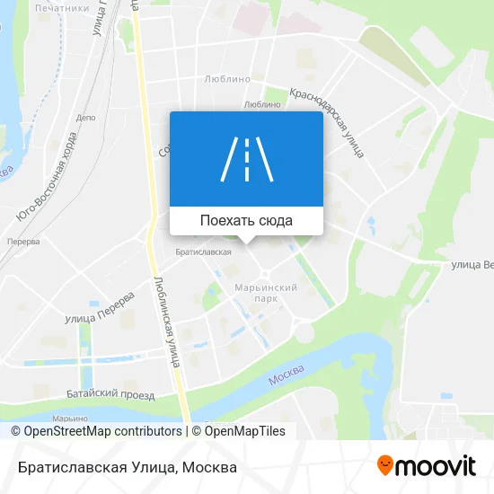 Карта Братиславская Улица