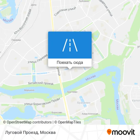 Карта Луговой Проезд