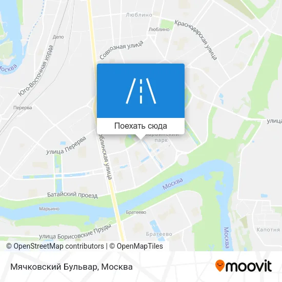 Карта Мячковский Бульвар