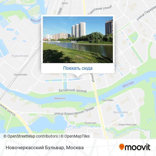 Карта Новочеркасский Бульвар
