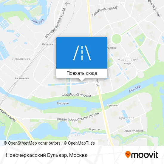 Карта Новочеркасский Бульвар