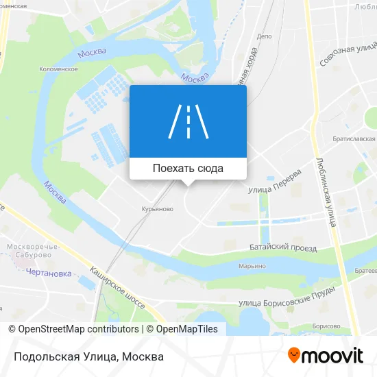Карта Подольская Улица