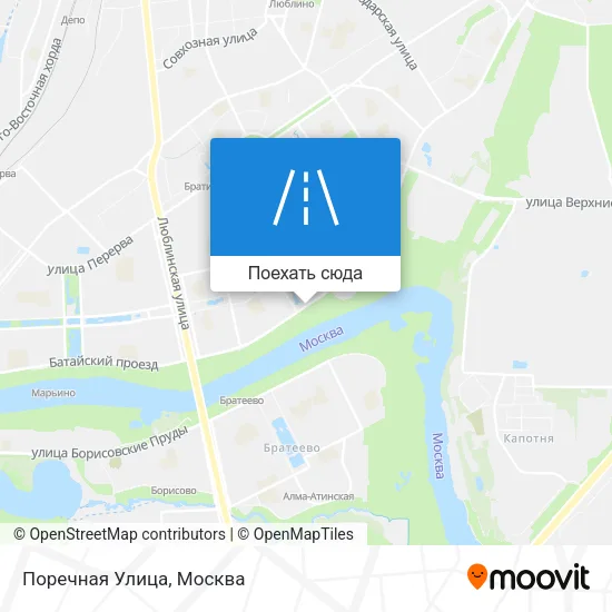 Карта Поречная Улица