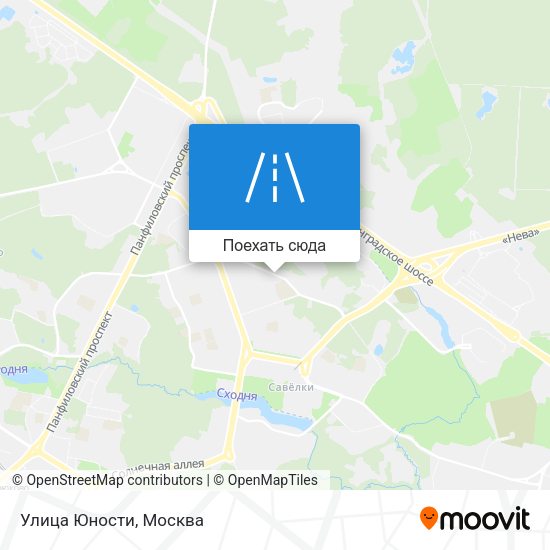 Карта Улица Юности