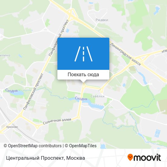 Карта Центральный Проспект