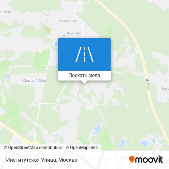 Карта Институтская Улица