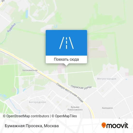 Карта Бумажная Просека