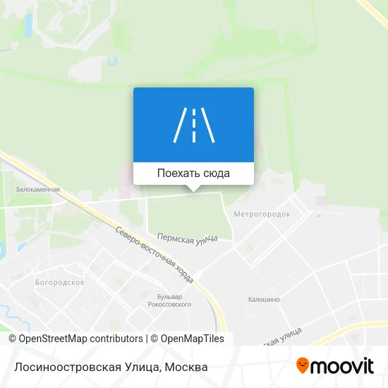 Карта Лосиноостровская Улица
