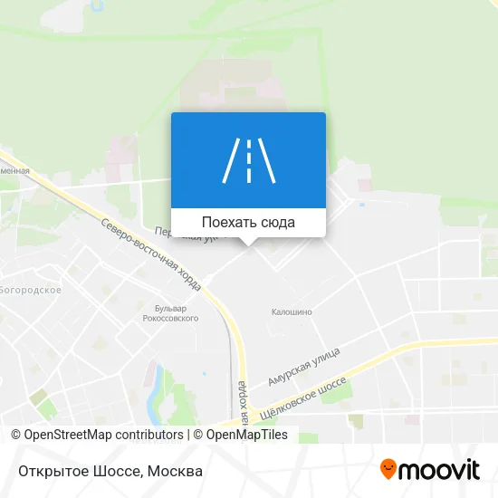 Карта Открытое Шоссе