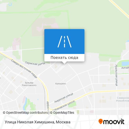 Карта Улица Николая Химушина