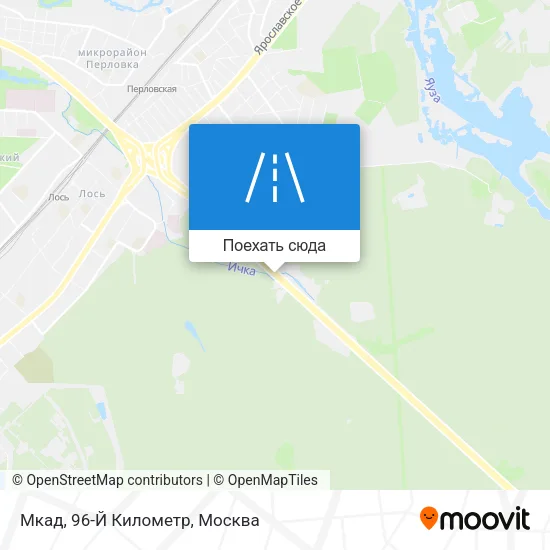 Карта Мкад, 96-Й Километр