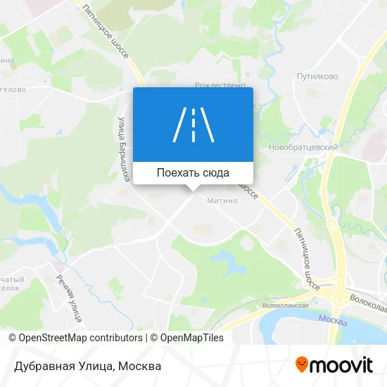 Карта Дубравная Улица