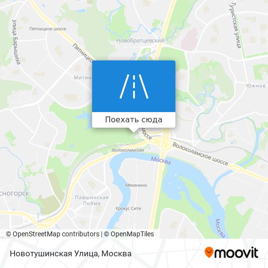 Карта Новотушинская Улица