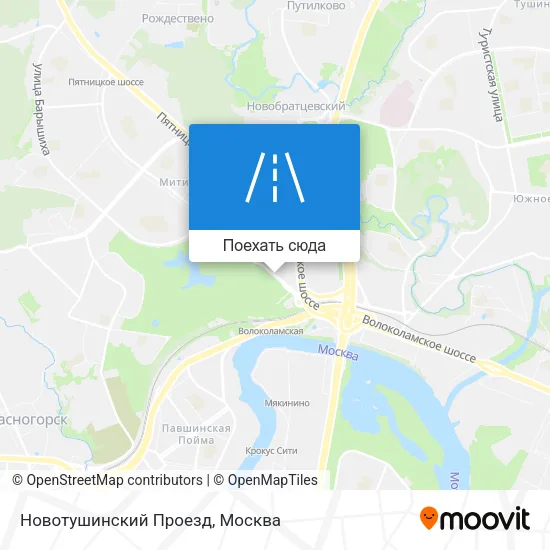 Карта Новотушинский Проезд