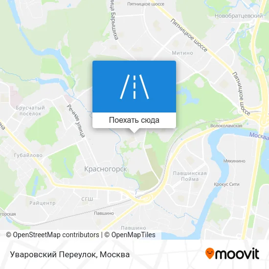 Карта Уваровский Переулок