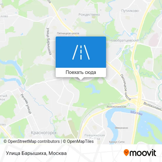 Карта Улица Барышиха
