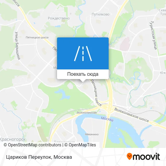 Карта Цариков Переулок