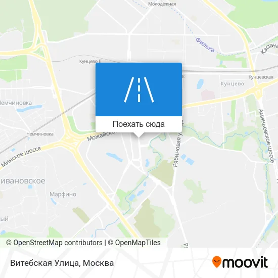 Карта Витебская Улица