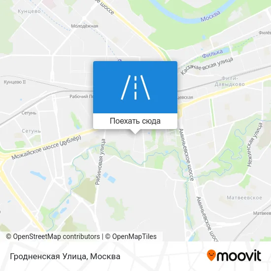 Карта Гродненская Улица