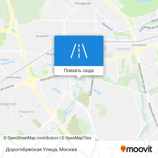 Карта Дорогобужская Улица