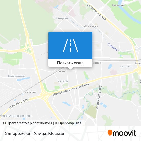 Карта Запорожская Улица