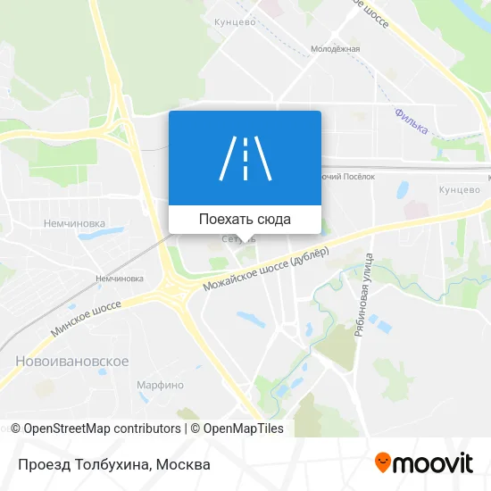Карта Проезд Толбухина