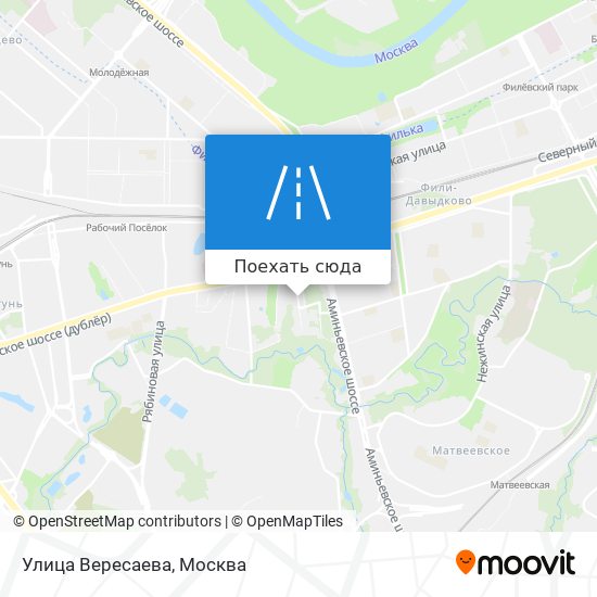 Карта Улица Вересаева