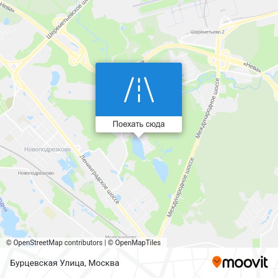 Карта Бурцевская Улица