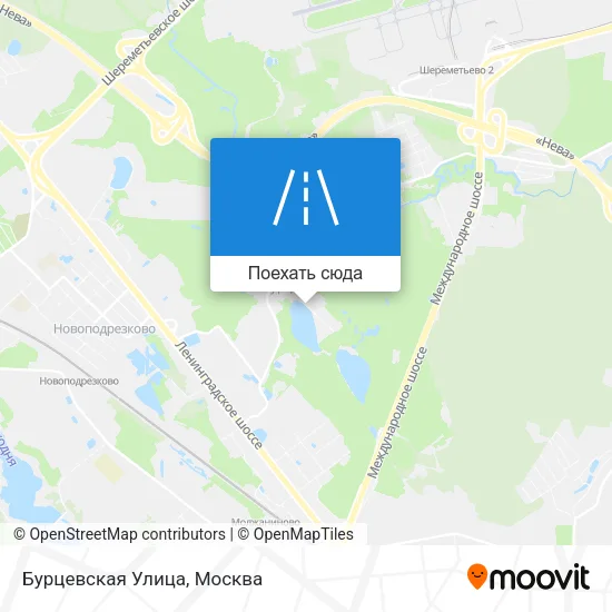 Карта Бурцевская Улица