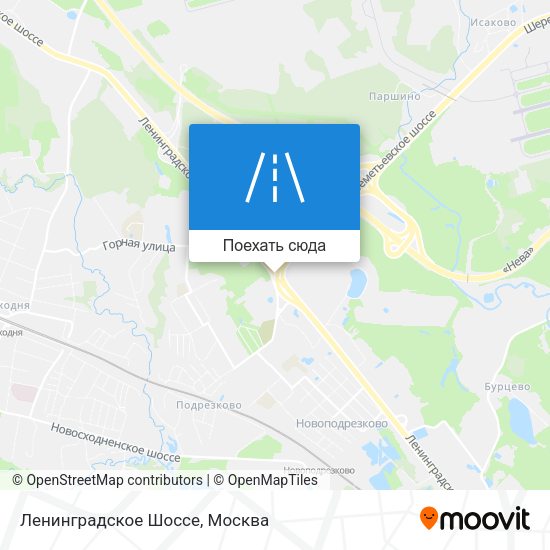 Карта Ленинградское Шоссе