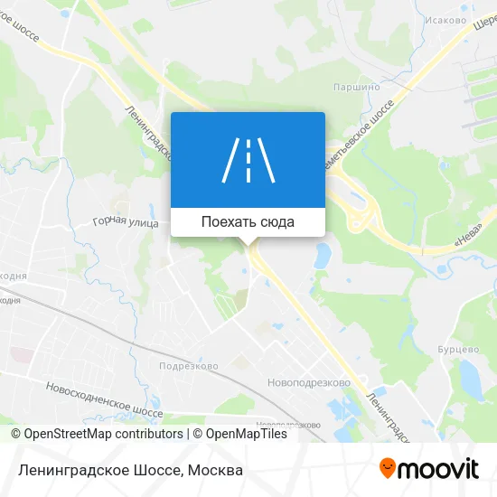 Карта Ленинградское Шоссе