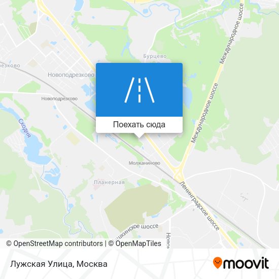 Карта Лужская Улица