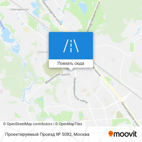 Карта Проектируемый Проезд № 5082