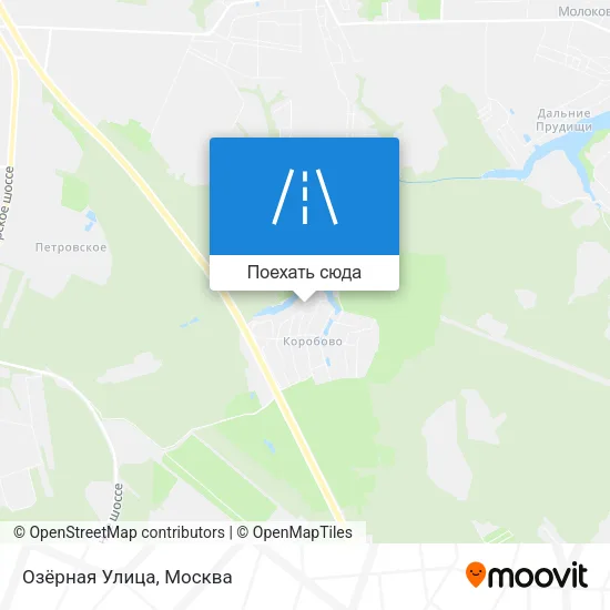 Карта Озёрная Улица