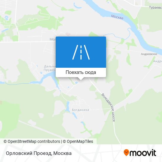 Карта Орловский Проезд