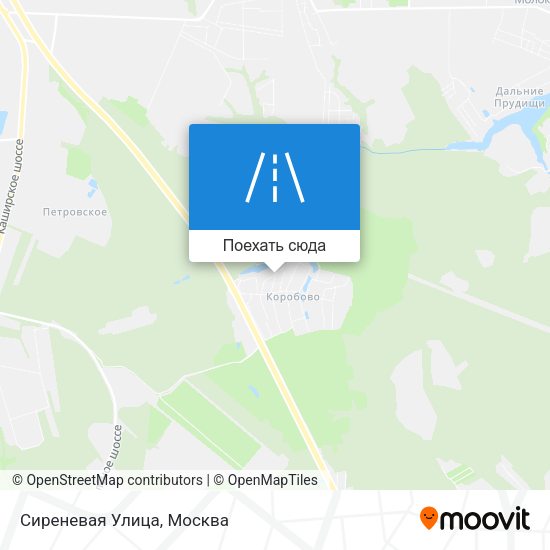 Карта Сиреневая Улица