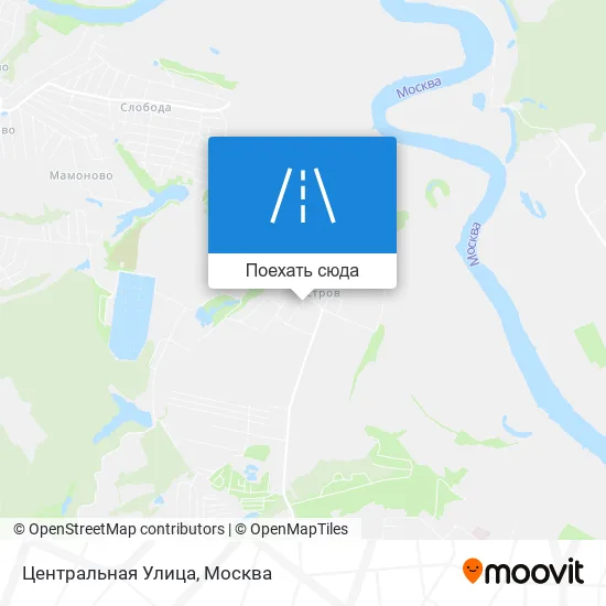 Карта Центральная Улица