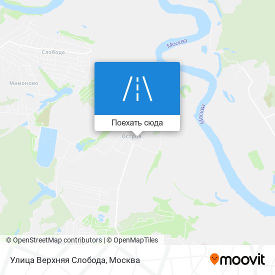 Карта Улица Верхняя Слобода