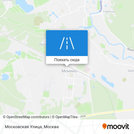 Карта Московская Улица
