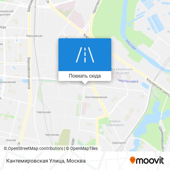 Карта Кантемировская Улица