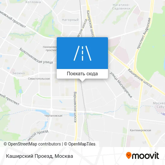 Карта Каширский Проезд